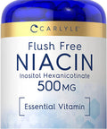 Carlyle Niacin Flush Free 500Mg | 220 Capsules | Non-Gmo And Gluten Free Essential Vitamin