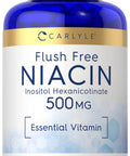 Carlyle Niacin Flush Free 500Mg | 220 Capsules | Non-Gmo And Gluten Free Essential Vitamin