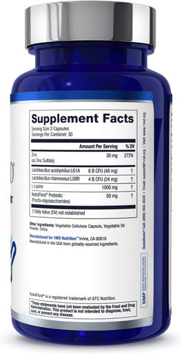 1Md Nutrition Immunitymd - Immune Health Probiotic Potent, Doctor-Selected Probiotic Strains With Prebiotic - Promote Overall Immune System Strength, Reduce Everyday Stress 60 Capsules