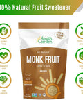Health Garden Monk Fruit Sweetener Golden- Non Gmo - Gluten - Sugar Substitute - her - Keto Friendly (1 Lb)