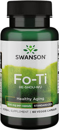Swanson Fo-Ti Extract 500 Milligrams 60 Veg Capsules