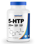 Nutricost 5-HTP 200mg, 120 Vegetarian Capsules (5-Hydroxytryptophan) - Gluten Free & Non-GMO