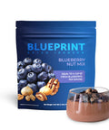 Blueprint Bryan Johnson Blueberry Nut Mix Real Blueberries Roasted Macadamia Nuts and Walnuts No Additives or Added Sugars Keto and Paleo Friendly 170mg Polyphenols 30 Servings