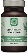 Vitamin E All 8 Tocopherols + Tocotrienols 400 IU Vegan Alpha Tocopherol/Tocotrienol + Beta Tocopherol/Tocotrienol + Gamma Tocopherol/Tocotrienol + Delta Tocopherol/Tocotrienol (180)