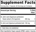 Vitanica St. John's Wort Capsules - Non-GMO Potent 0.3% (900mcg) Hypericin Saint Johns Wort for Mood Emotional & PMS Support Vegan Supplement 90 Count (St. John's Wort)