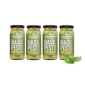 Sonoma Gourmet Tomato Basil Alfredo Pasta Sauce, Made with Real Cream, Fresh Tomato & Basil, No Sugar Added, No Seed Oils, 15.5 oz Jars (Pack of 4)