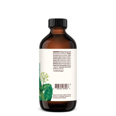 Banyan Botanicals Mint Daily Swish Organic Ayurvedic Pulling Oil with Coconut Oil Mouthwash for Fresh Breath and Sparkling Oral Health 8 oz