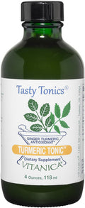 Vitanica Turmeric Tonic Non-GMO Liquid Turmeric Curcumin Supplement 1000 mg with Black Pepper and Ginger Antioxidant Vegan Gluten 4 Ounce