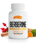 SIRUNES Berberine Capsules Ceylon Cinnamon & Turmeric - Berberine Hcl Dietary Supplement For Men And Women Non Gmo Berberine 1000Mg, Immune System Booster