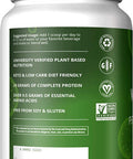 MRM Nutrition Veggie Elite Performance Protein | Matcha Latte Flavored| Plant-Based Protein| Easy to Digest | with BCAAs| Vegan + Gluten- | Clinically Tested| Digestive enzymes | 30 Servings