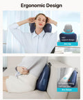 Alljoy Cordless Back Massager With Heat, Shiatsu Neck And Back Massager For Pain Relief Deep Tissue, 3D Kneading Massage Pillow For Neck, Back, And Shoulders, Gifts For Men Women