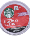 Starbucks K-Cup Coffee Pods, Medium Roast Coffee for Keurig Brewers, Holiday Blend, 100% Arabica, Limited Holiday Edition, 1 Box (32 Pods)