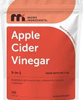 Micro Ingredients Apple Cider Vinegar with The Mother, 750mg, 240 Softgels | Immune, Digestion & Appetite Support with Methylated Vitamin B12, Chromium, Berberine & Ceylon Cinnamon | Made with MCT Oil**