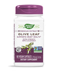 Nature's Way Premium Extract Standardized Olive Leaf 20% Oleuropein, 60 Count
