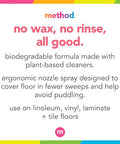 Method Squirt + Mop Hard Floor Cleaner Lemon Ginger 25 Ounce 3 pack Packaging May Vary