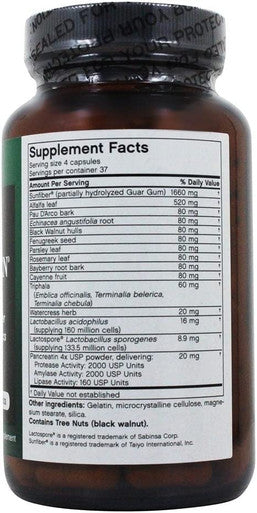 Futurebiotics Colon Green Fiber Supplement Capsule - 150 per Pack - 3 Packs per case.