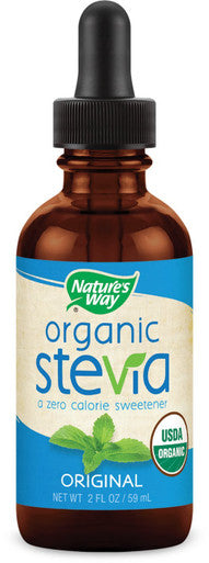 Nature's Way Organic Stevia Zero Calorie Sweetener no Bitterness, Vegetarian Non-GMO, Original, 2 Fl Oz