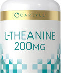 Carlyle L-Theanine 200mg Supplement | 120 Capsules | Non-GMO Gluten