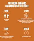 EPN Supplements Organic Ceylon Cinnamon Extra Strength | #1 Rated Natural Cinnamon Pill Supplement | Antioxidant, Improve Cognitive Function & Overall Health For Men & Women, 1200Mg - 60 Capsules