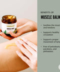 Banyan Botanicals Muscle Balm Organic Muscle Massage Balm With Ashwagandha Root & Epsom Salt Supports Healthy Circulation & Soothes Tired Muscles 4Oz Non Gmo Sustainably Sourced Petroleum Free