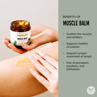 Banyan Botanicals Muscle Balm Organic Muscle Massage Balm With Ashwagandha Root & Epsom Salt Supports Healthy Circulation & Soothes Tired Muscles 4Oz Non Gmo Sustainably Sourced Petroleum Free