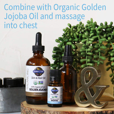 Garden of Life Essential Oils 100% Organic Breath Clearing 0.5 Fl Oz