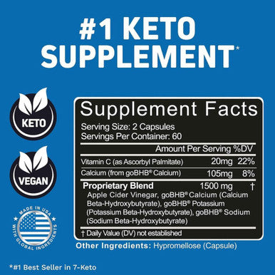 Herbtonics Apple Cider Vinegar Capsules With The Mother Plus Keto Bhb - For Women & Men - Energy & Focus - 240 Vegan Pills