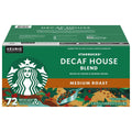 Starbucks K-Cup Coffee Pods, Medium Roast Hot or Iced Coffee, Decaf House Blend, 60 Keurig Pods