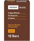 RXBAR Protein Bars, Protein Snack, Snack Bars, Peanut Butter Chocolate, 22oz Box (12 Count)
