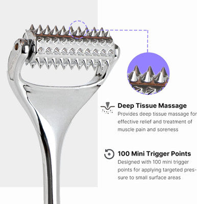 Acupressure Roller, Acupuncture Massage Roller For Neck/Head/Hand Pain Relief And Muscle Relaxation