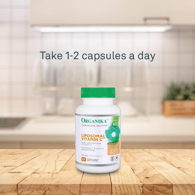 Organika Liposomal Vitamin C 500Mg- High Absoprtion For Superior Bioavailability, Immunity- 60Vcaps