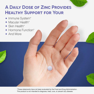 Ez Melts Dissolvable Zinc Supplement 30 Mg, Sugar-Free, 2-Month Supply