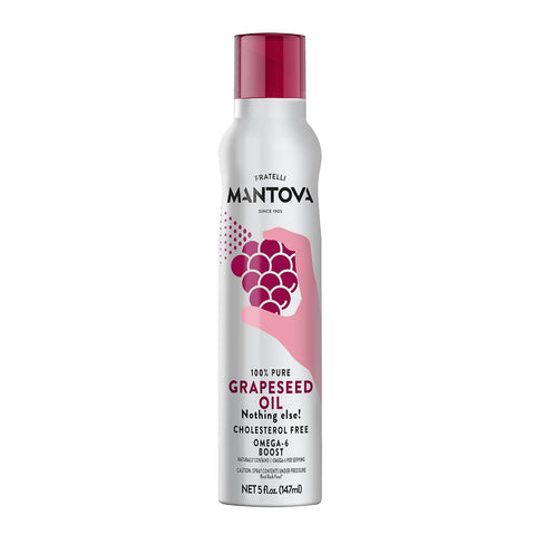 Mantova Coconut Oil Spray, 100% Pure Cooking Oil, Ideal for Healthy Keto Snacks, Baking, Grilling, and Seasoning - Versatile Dispenser for Spray, Drip, or Stream with No Waste, 5 oz