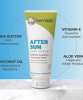 Terrasil After Sun Care Lotion With Aloe Vera, Shea Butter, Coconut Oil, & Vitamin E, Soothing Sunburn Relief For Sun Exposed Skin, Deeply Nourishing. Natural Body Lotion (3 Oz) Tropical Scent