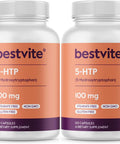 Bestvite 5-HTP 100mg (240 Capsules) (120 x 2) - No Stearates or Flow Agents - Gluten - Non GMO
