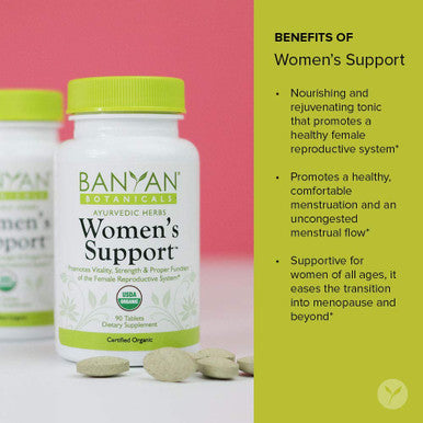 Banyan Botanicals Women S Support Organic Herbal Tablets Promotes A Healthy Female Reproductive System* Supports Regular & Healthy Menses* 90 Tablets Non-Gmo Sustainably Sourced Vegan