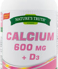 Nature's Truth Calcium 600 mg Plus Vitamin D3 Tablets, 250 Count