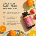 Primal Harvest Primal Hair Complex 1 Pack, Regrowth Hair Supplement For Women & Men, Natural Hair Vitamins W/Thickening Products Biotin & Zinc (60 Capsules)