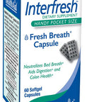 Interfresh 60 Soft Gel Capsules Twice Daily Fights Bad Breath And Aids In Digestion And Colon Health Feel Fresh All Day Long