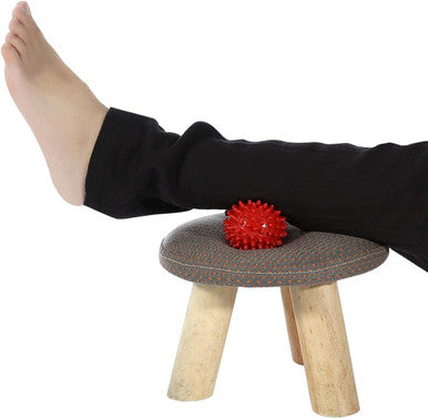 Agatige Double Peanut Massage Lacrosse Ball, Spiky Therapy Ball For Leg Back Shoulder Muscle Release Relief Deep Tissue Massage Yoga Ball(#1)