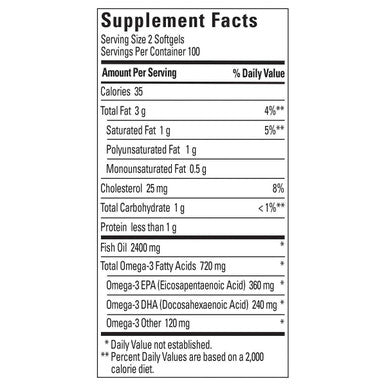 Nature Made Fish Oil 1200 Mg (360 Mg Omega-3) 200 Liquid Softgels