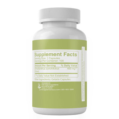 PURE ORIGINAL INGREDIENTS Yacon Root, (100 Capsules) Always Pure, No Additives Or Fillers, Lab Verified