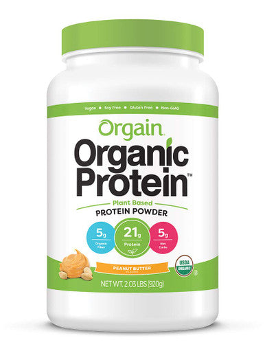 Orgain Organic Plant Based Protein Greens Powder Creamy Chocolate Fudge 1.94 Pound Organic Plant Based Protein Powder Peanut Butter Vegan Low Net Carbs Non Dairy Gluten 2.03 Pound