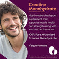 Bestvite Creatine Monohydrate 750mg (240 Vegetarian Capsules) - Micronized - No Stearates - Vegan - Non GMO - No Gelatin - Gluten - Creatine Capsules