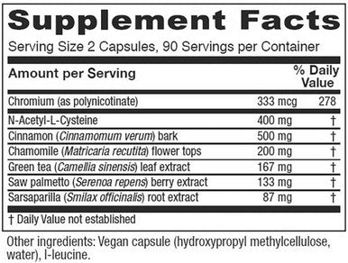 Vitanica OvaBlend - Ovarian Health & Hormone Balance for Women - Endocrine Support Supplement with Sarsaparilla Root & NAC - Herbal Dietary Supplement for Women - Consumer Line - 180 Vegan Caps