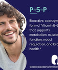 Bestvite P-5-P 100mg (120 Vegetarian Capsules) (CoEnzymated Form of B-6) - No Stearates - Vegan - Non GMO - Gluten - No Silicon Dioxide - No Gelatin