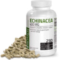 Bronson Echinacea 400mg Herbal Support - Supports Healthy Well Being & Immune System, 250 Capsules