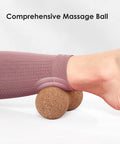 Kitwild Cork Peanut Massage Ball, Peanut Double Lacrosse Massage Ball For Deep Tissue Muscle Massage, Myofascial Release, Muscle Knots, And Yoga Therapy