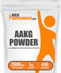 Bulksupplements.Com Aakg Powder - Arginine Alpha-Ketoglutarate, Akg Supplement - Nitric Oxide Supplement, Arginine Supplement - Unflavored & Gluten Free, 2500Mg Per Serving, 1Kg (2.2 Lbs)