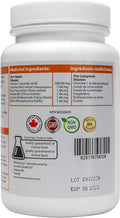 Canvita Halal Vitamin C 500mg All-In-One for Immunity Manage High-Blood Pressure and Memory Protection HALAL Certified and Made in Canada